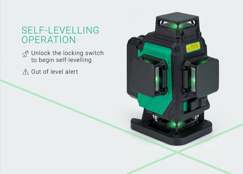 3D Multi-line Laser Level Kit 3DX-PG40